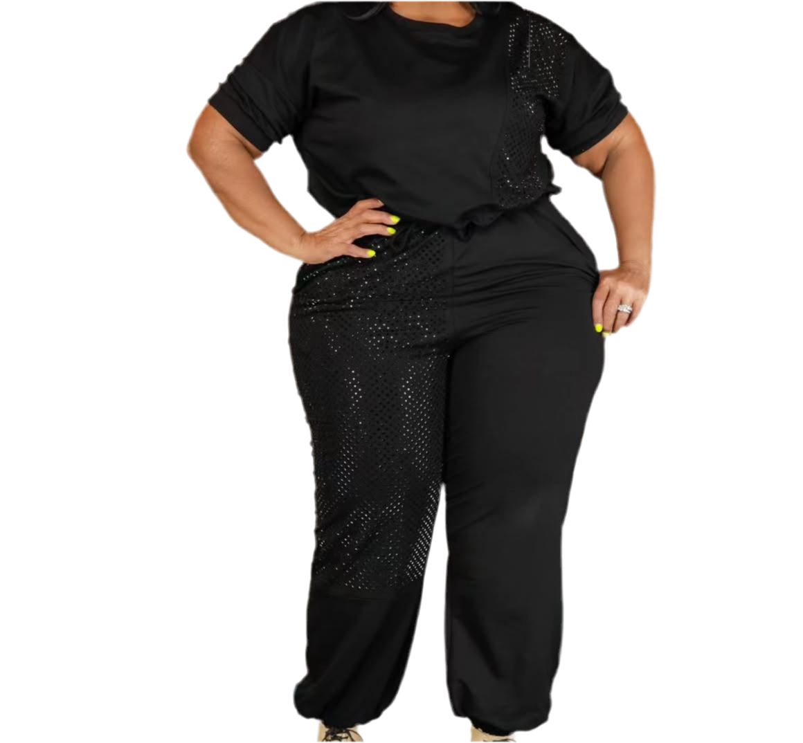 Blinged Jogger Set
