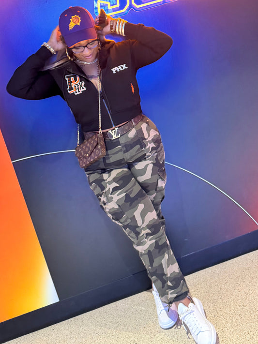 High Waist Cargo Pants (regular size)