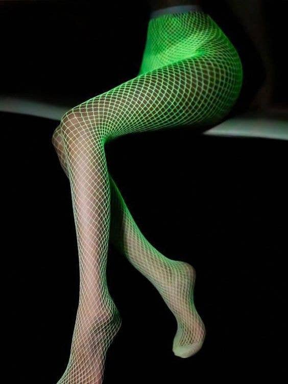 Glow in the Dark Fishnet Stockings