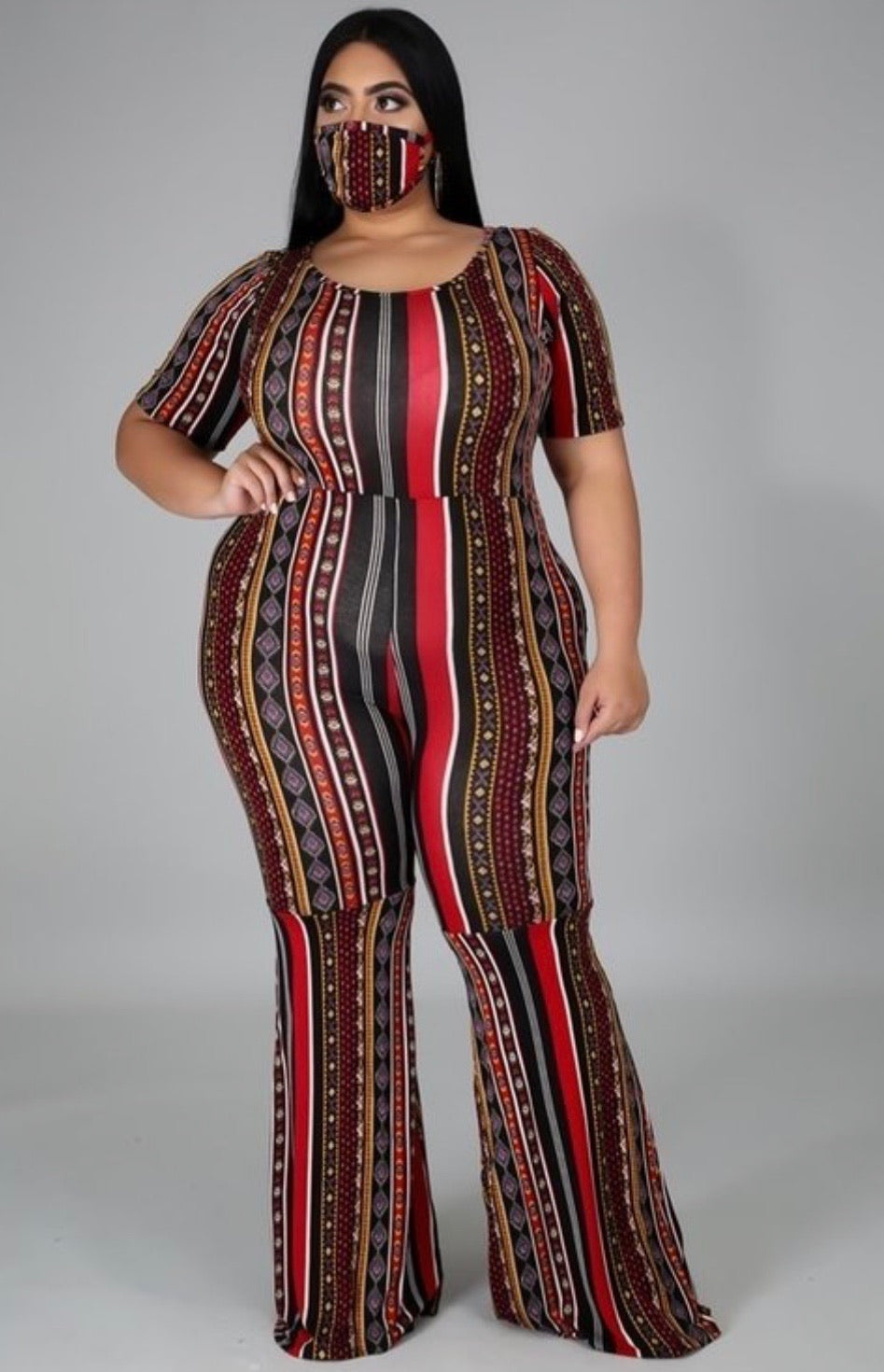Jumpsuit with matching mask