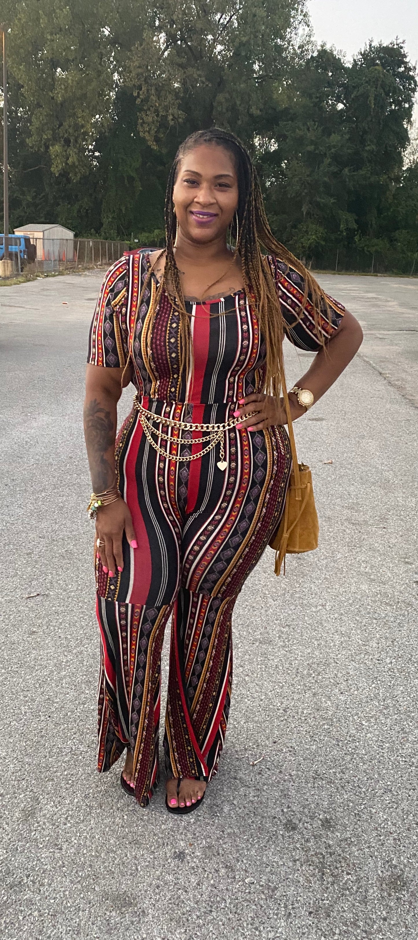 Jumpsuit with matching mask