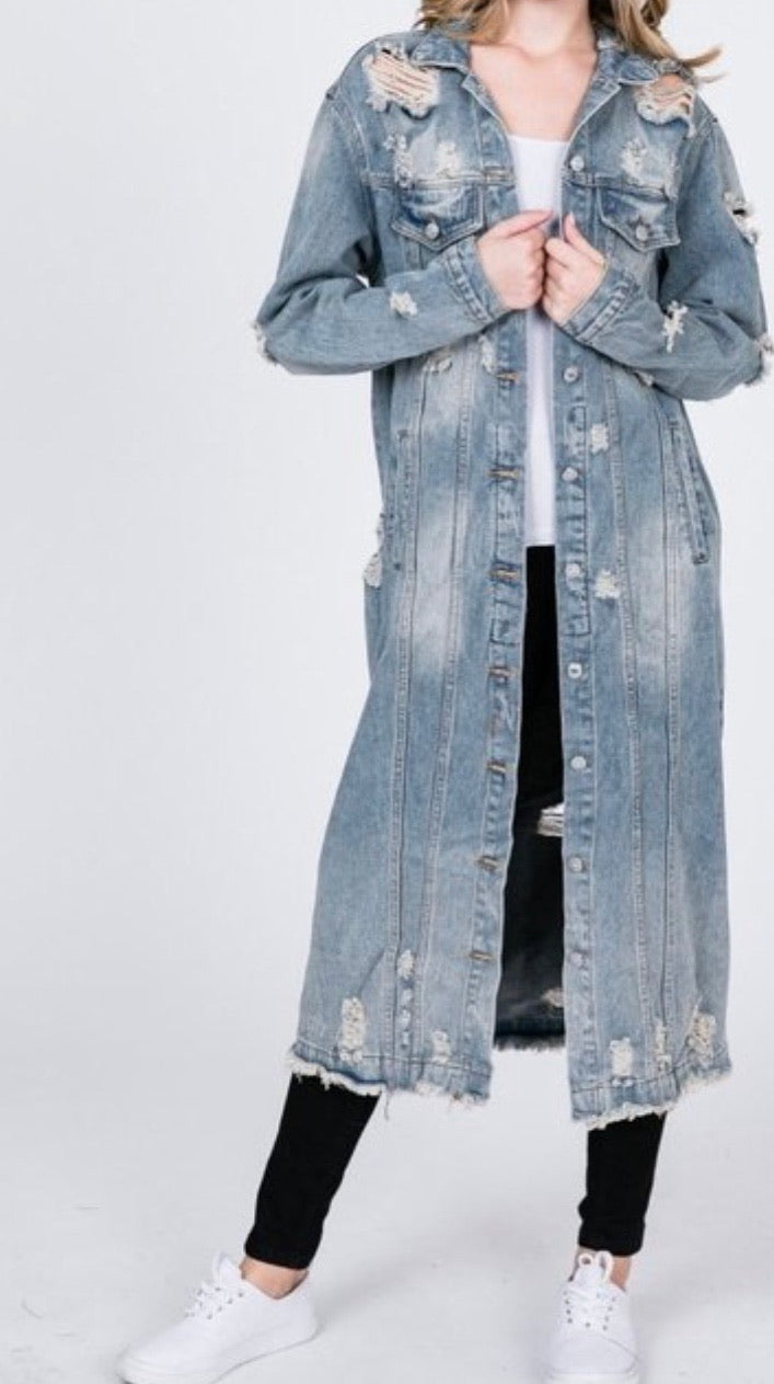 Denim Trench