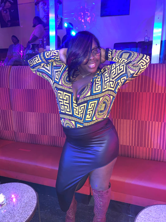 Surplus drape bodysuit