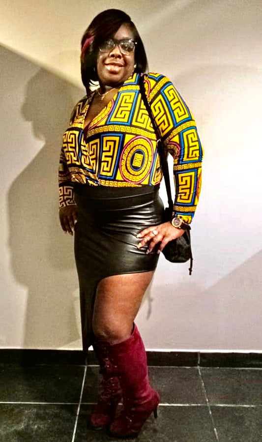 Surplus drape bodysuit