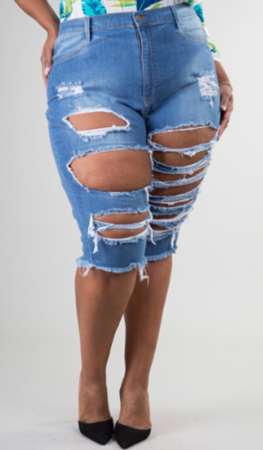 Set It Off Bermuda Shorts