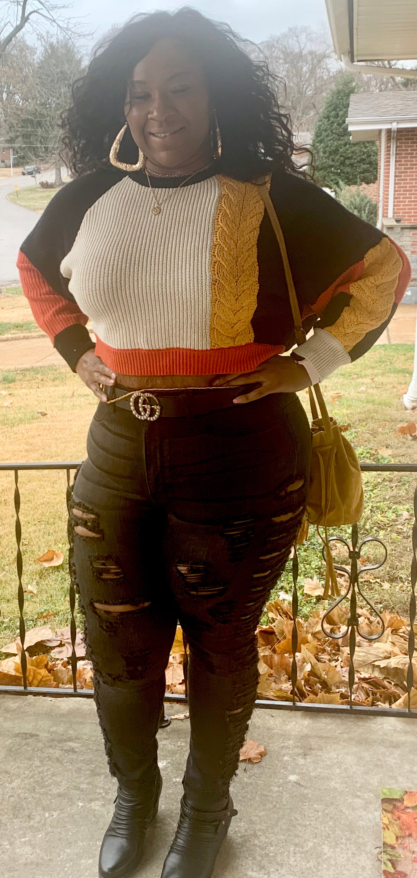 Side slit jeans