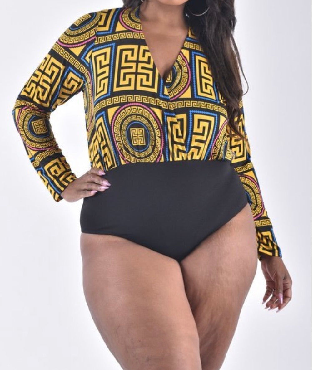 Surplus drape bodysuit