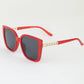 Curb Chain Box Cateye Sunglasses