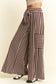 STRIPE WIDE LEG PANTS