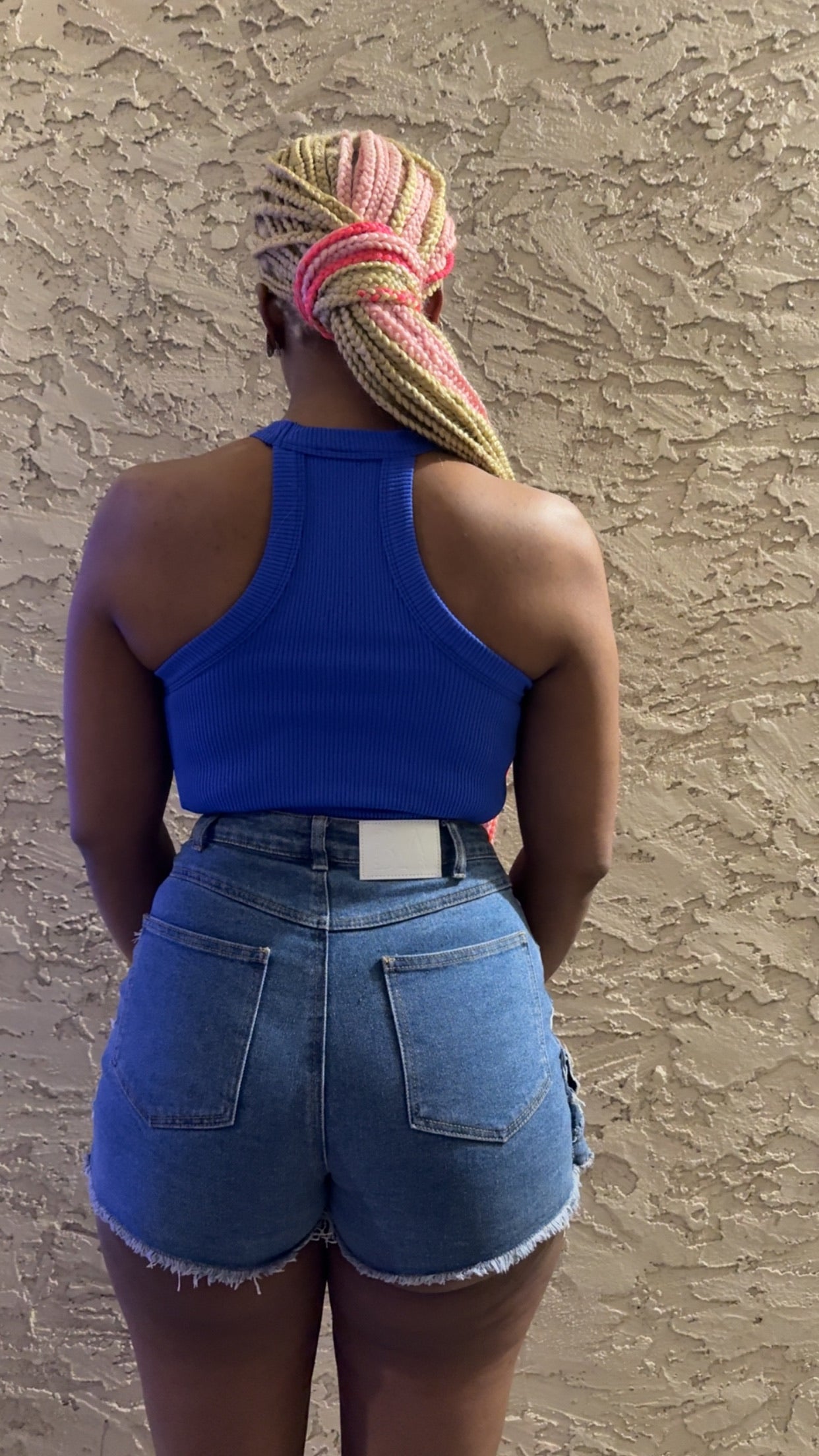 Denim skort