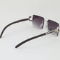 Luxury Cheetah Rimless Sunglasses