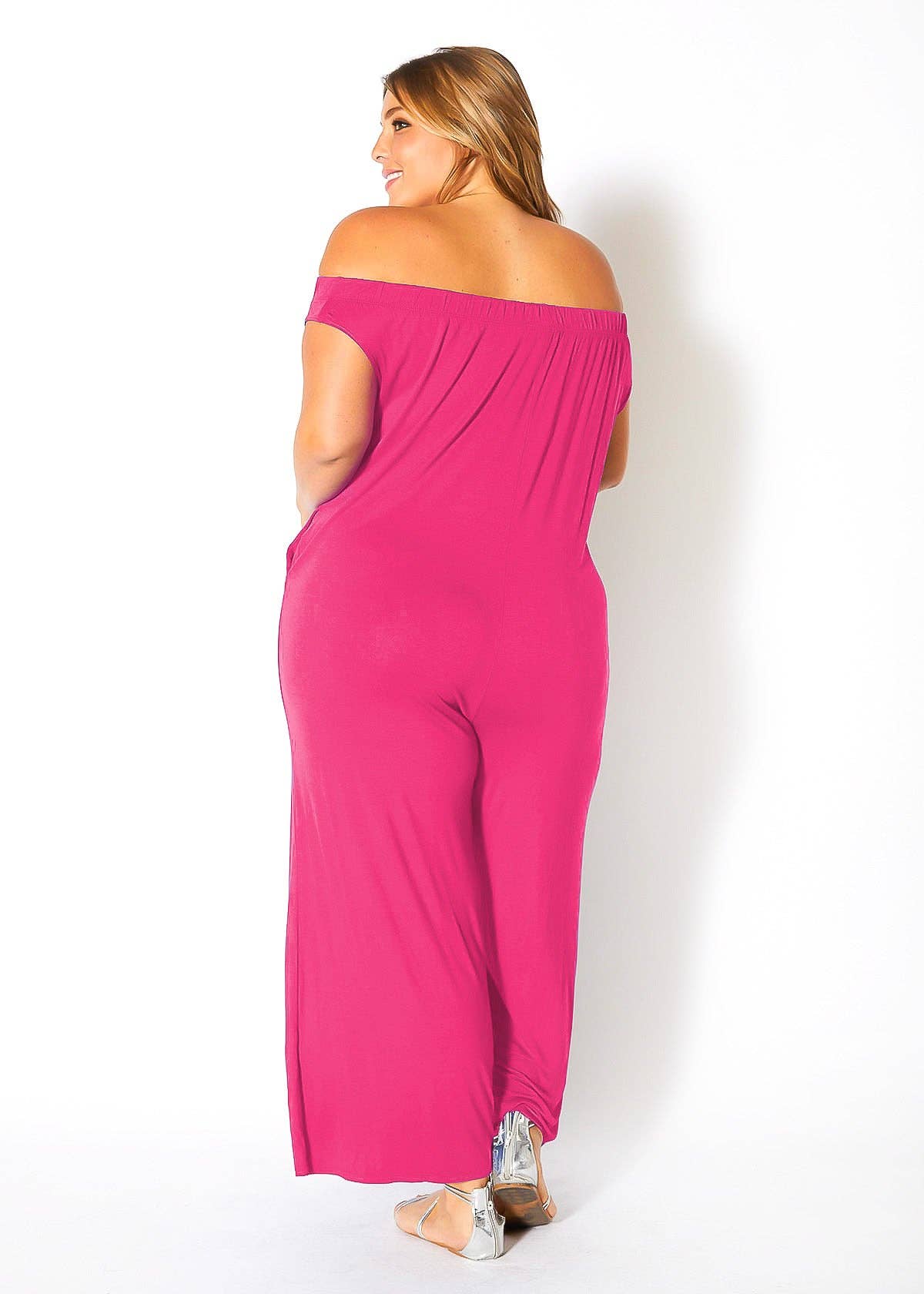 Bella Off Shoulder Wide Leg Jumpsuit