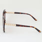 Curb Chain Box Cateye Sunglasses