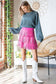 PLUS SIZE Western Faux Leather Fringe Mini Skirt