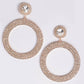 Luxury Rhinestone Circular Earrings