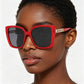 Curb Chain Box Cateye Sunglasses