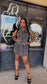 BUTTON UP POCKETS STRETCH DENIM MINI DRESS