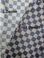 PLEATED CHECKERED HIGH WAIST BARREL PANTS