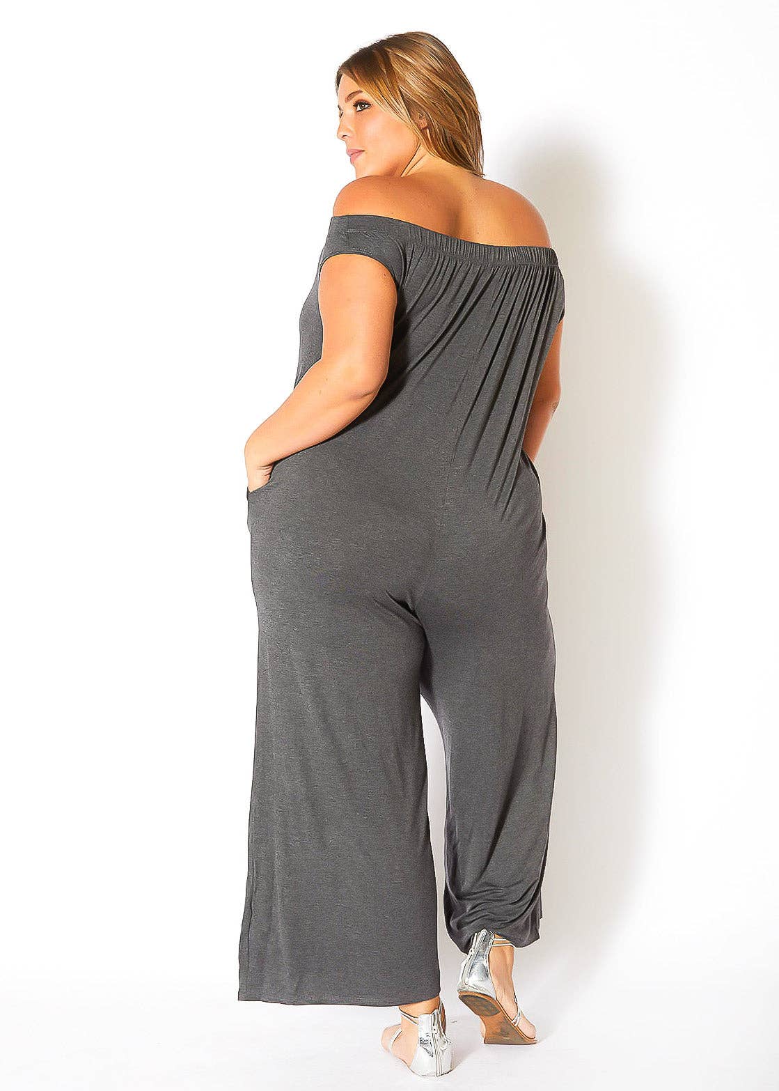 Bella Off Shoulder Wide Leg Jumpsuit