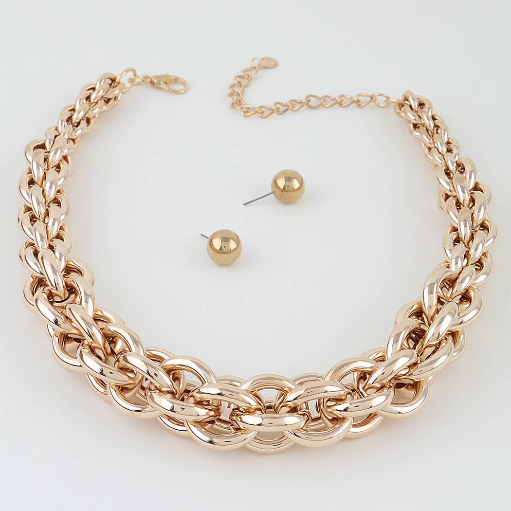 Multi Chain Link Necklace KS7184