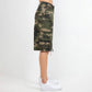 PLUS SIZE CAMOUFLAGE MULTI POCKETS CARGO JORTS-RSS30821CMP