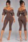 MINERAL WASH ULTRA RUCHED CAPRI ROMPER