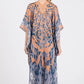 BOHO PRINT OPEN FRONT LONG KIMONO.