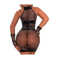 Sparkle Fishnet Dress with Gloves