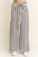 STRIPE WIDE LEG PANTS