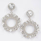 Rhinestone Earring - 2 x 3" Design