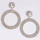 Luxury Rhinestone Circular Earrings