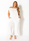 Bella Off Shoulder Wide Leg Jumpsuit
