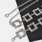 Square Metal Plus Size Chain Belt