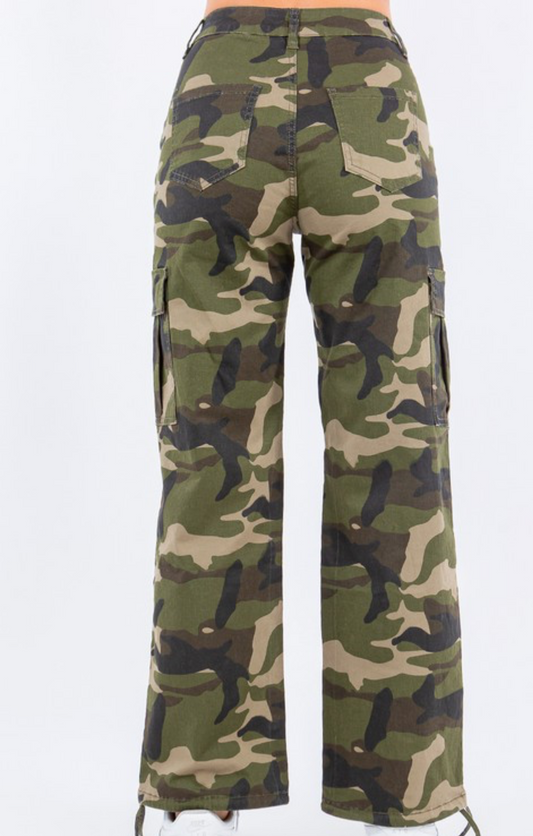 High Waist Cargo Pants (regular size)