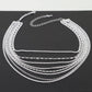 Multi Rhinestone Chain Drop Necklace