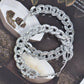 70mm Stoned Chain Hoop Earring