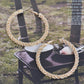 Twisted Rhinestone 60mm Hoop Earring