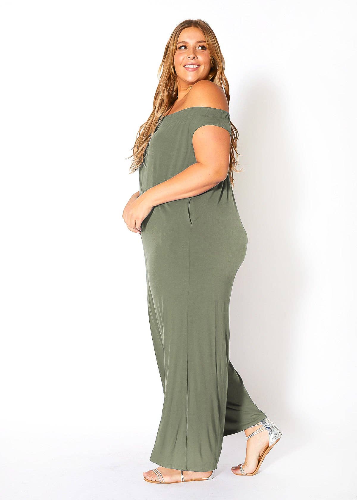 Bella Off Shoulder Wide Leg Jumpsuit