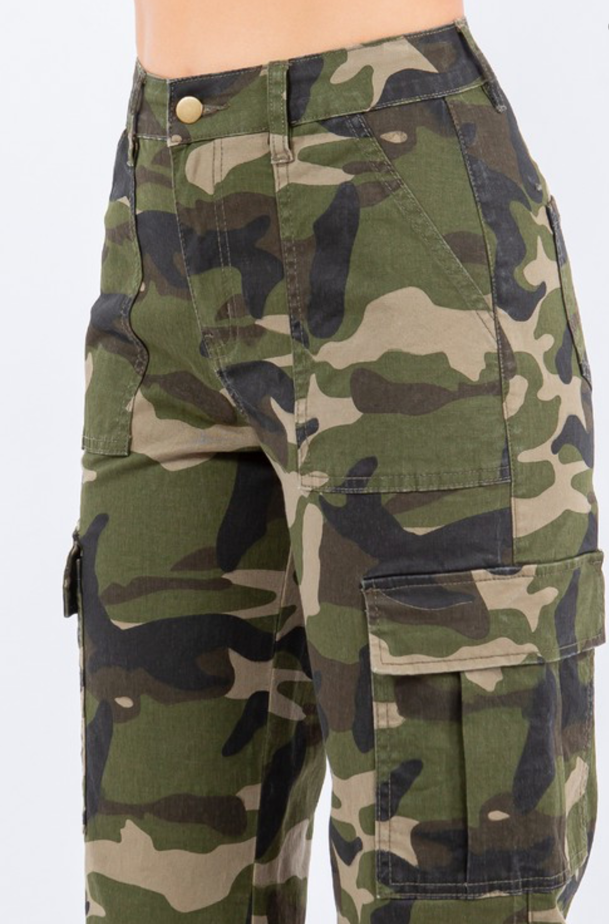 High Waist Cargo Pants (regular size)