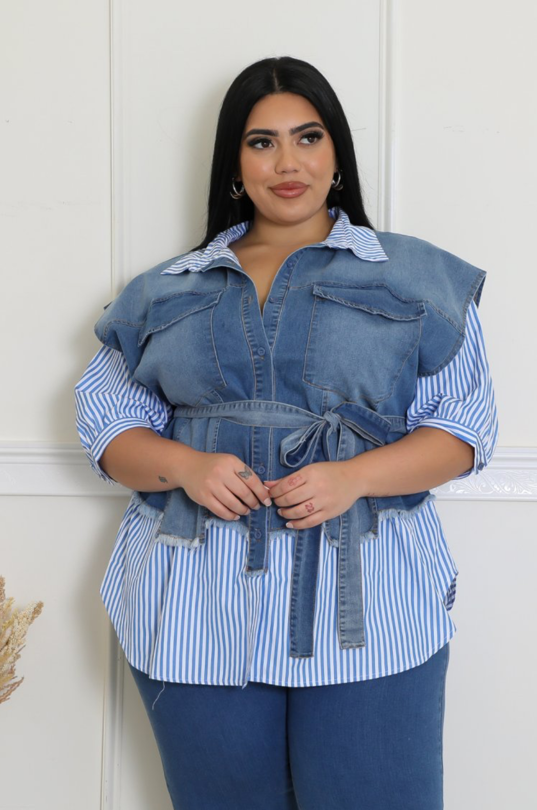 Denim Collared Shirt
