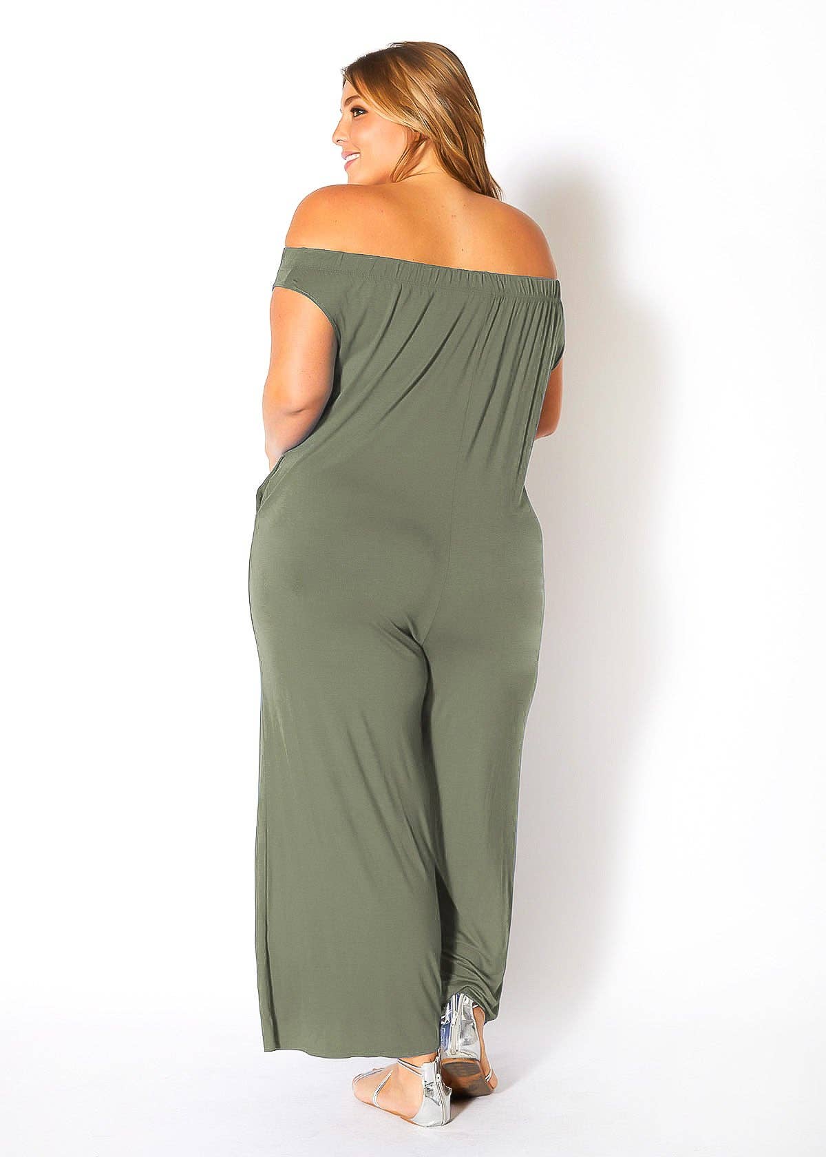 Bella Off Shoulder Wide Leg Jumpsuit