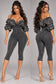 MINERAL WASH ULTRA RUCHED CAPRI ROMPER
