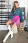 PLUS SIZE Western Faux Leather Fringe Mini Skirt