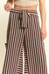 STRIPE WIDE LEG PANTS