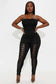 LEG LACE UP DETAILED LEGGINGS