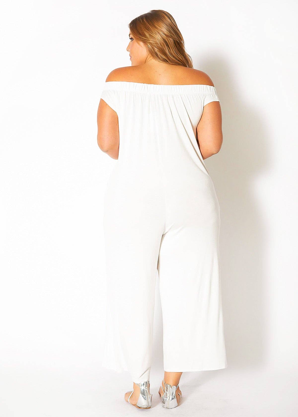 Bella Off Shoulder Wide Leg Jumpsuit