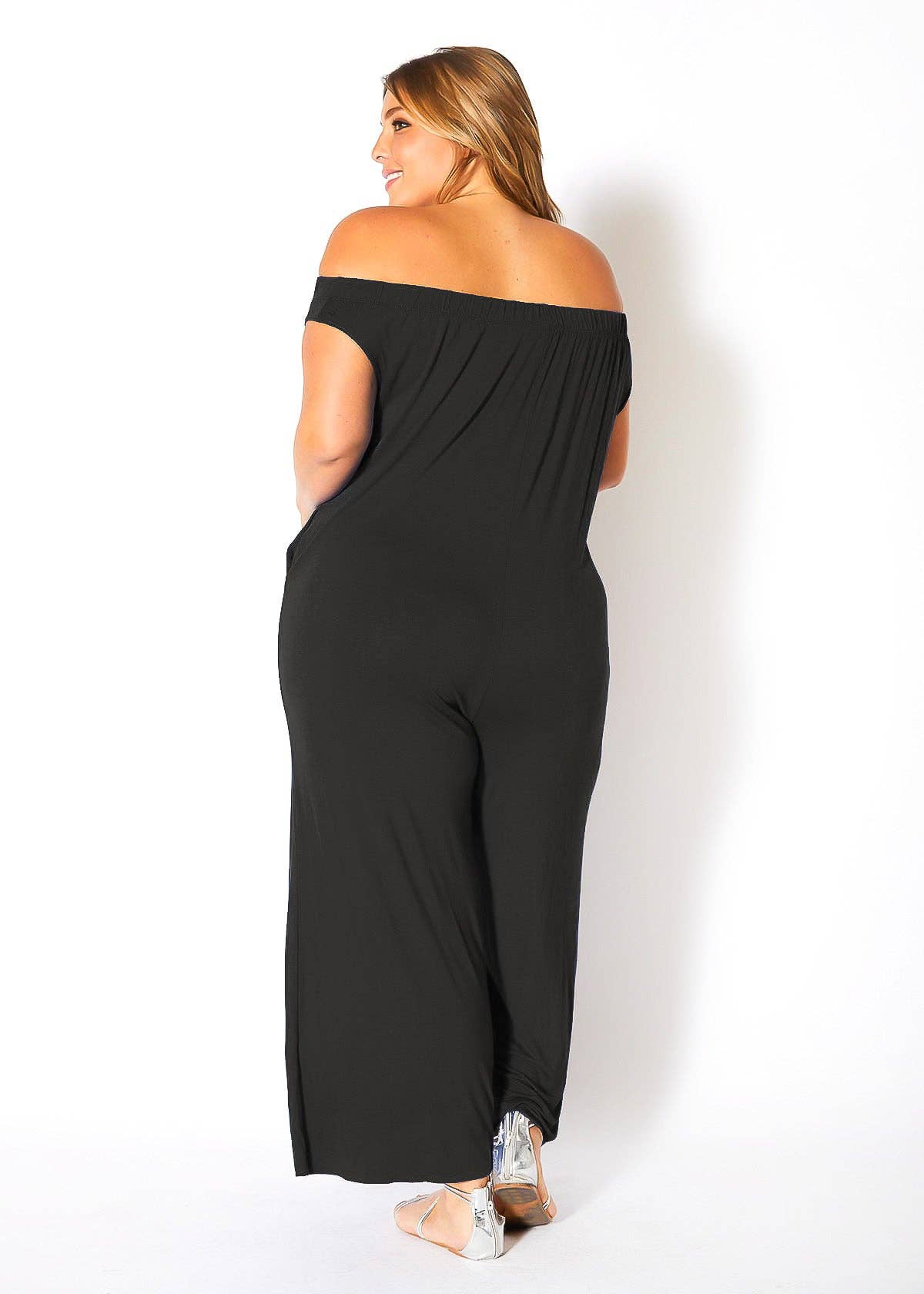 Bella Off Shoulder Wide Leg Jumpsuit