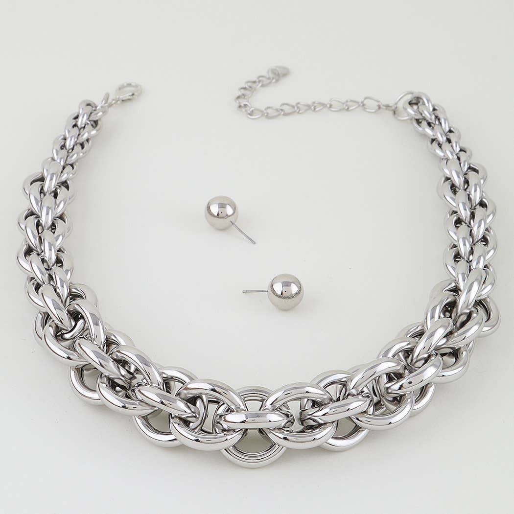 Multi Chain Link Necklace KS7184