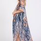 BOHO PRINT OPEN FRONT LONG KIMONO.