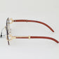 Luxury Cheetah Rimless Sunglasses